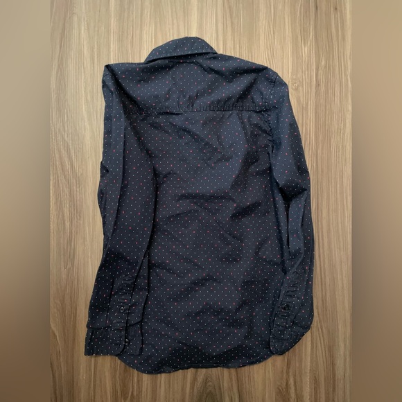 Place Boys Blue and Red Button Down Shirt with Classic Collar size L 10/12 - Picture 2 of 7